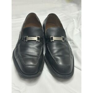 Salvatore Ferragamo Men's Leather Black Dress Shoes 9 EE Excellent Condition